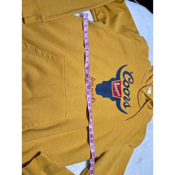 Coors Banquet Rodeo Hoodie 2XL Yellow Bull Logo - Picture 4 of 5